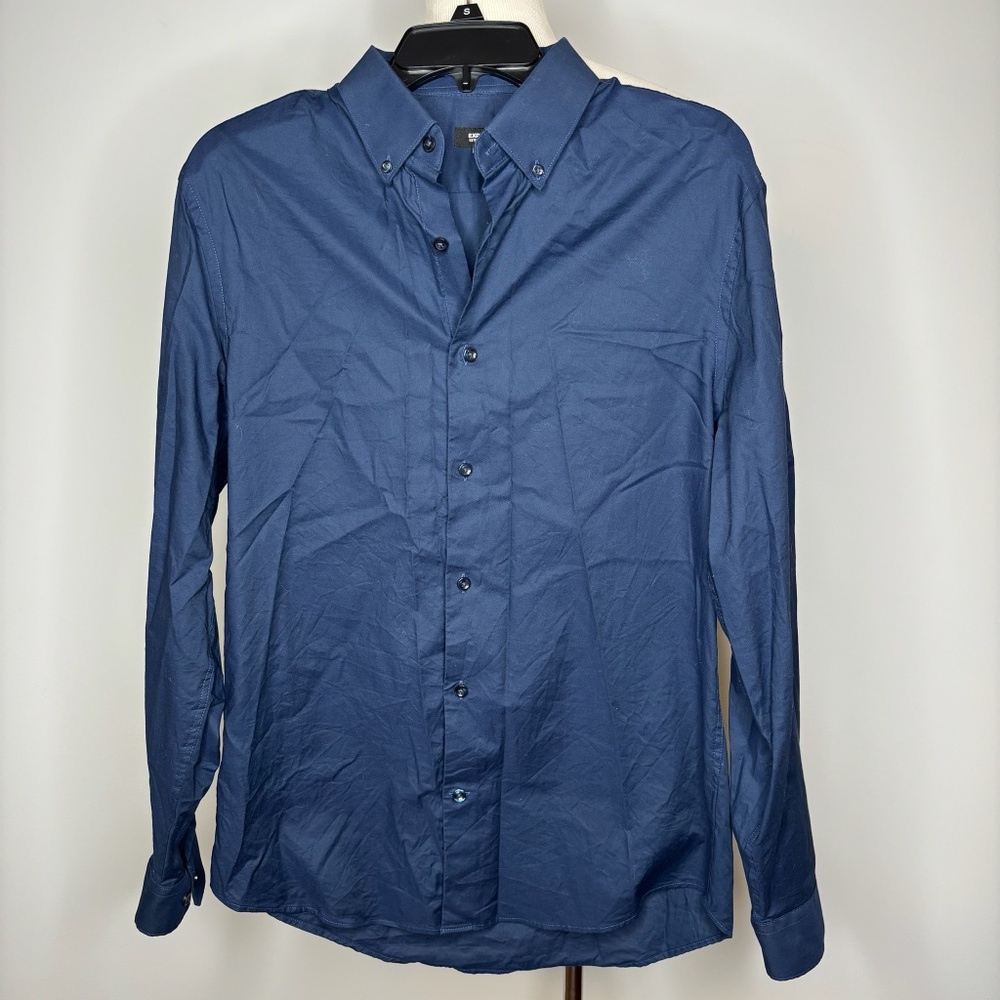 Express- Blue Extra Slim Button Down